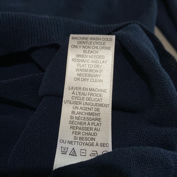 ❌SOLD❌A.L.C. Lila Open Crisscross Back Navy Blue Knit Sweater💙💙💙 - Picture 12 of 12